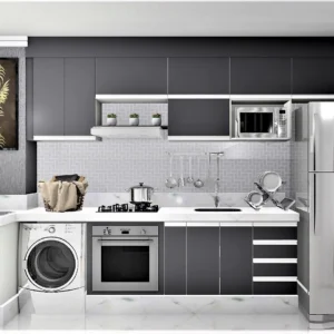 Cozinha Planejada A55 | 100% MDF: Conjunto de 12 Peças