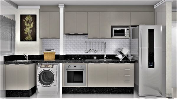 Cozinha Planejada A58 | 100% MDF: Conjunto de 11 Peças