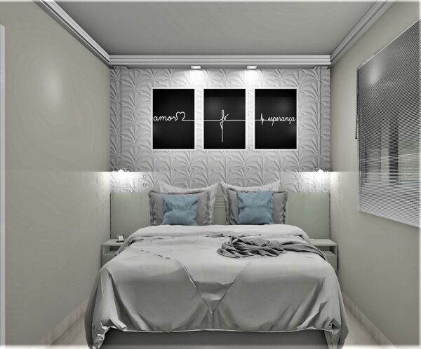 Guarda Roupa Casal 100% MDF Modulado A25 | 4 Portas de giro 3 gavetas - Imagem 4