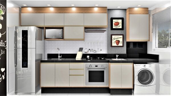 Cozinha Planejada A57 | 100% MDF: Conjunto de 11 Peças