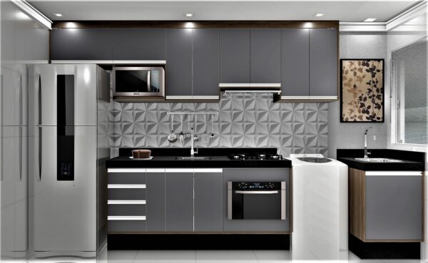 Cozinha Planejada A52 | 100% MDF: Conjunto de 11 peças