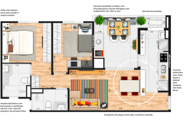 Painel para TV  A14 - Imagem 2