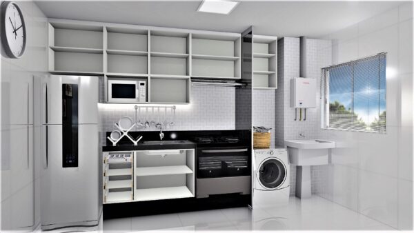 Cozinha Planejada A54 | 100% MDF: Conjunto de 10 Peças - Imagem 2