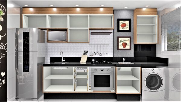 Cozinha Planejada A57 | 100% MDF: Conjunto de 11 Peças - Imagem 2