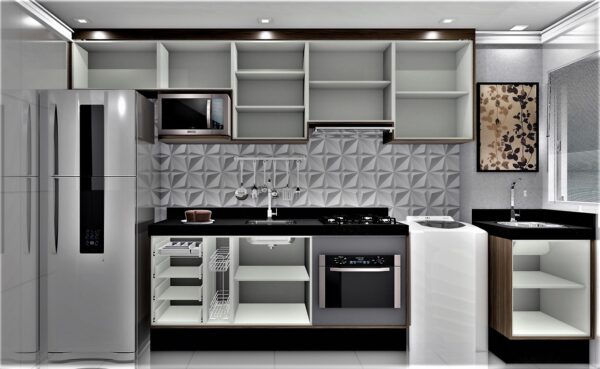 Cozinha Planejada A52 | 100% MDF: Conjunto de 11 peças - Imagem 2