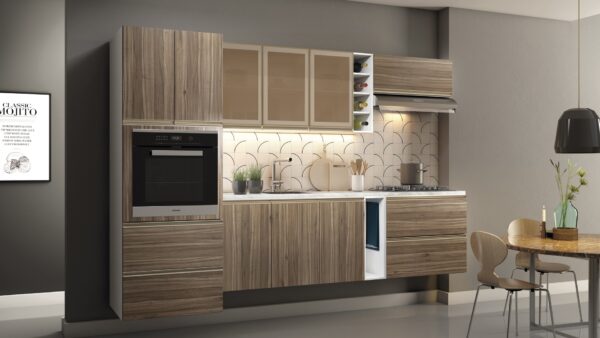 Cozinha Planejada A08 | 100% MDF: Conjunto de 7 Peças