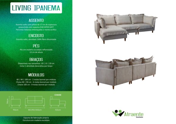 ESTOFADO LIVING IPANEMA - Imagem 2