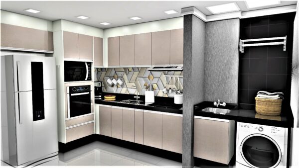 Cozinha Planejada A31 | 100% MDF: Conjunto de 6 Peças