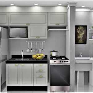 Cozinha Planejada A50 | 100% MDF: Conjunto de 7 Peças