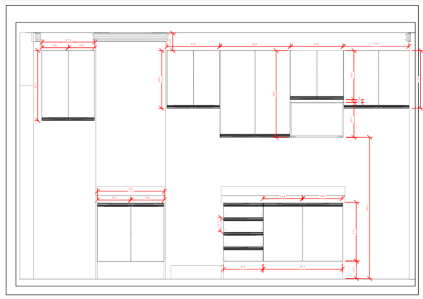 Cozinha Planejada A02 | 100% MDF: Conjunto de 9 Peças - Imagem 4