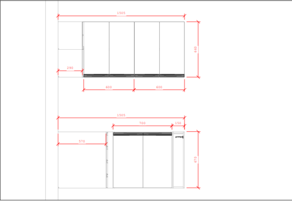 Cozinha Planejada A09 | 100% MDF: Conjunto de 10 Peças - Imagem 2