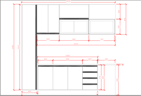Cozinha Planejada A12 | 100% MDF: Conjunto de 10 Peças - Imagem 4
