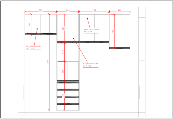 Cozinha Planejada A24 | 100% MDF: Conjunto de 6 Peças - Imagem 8