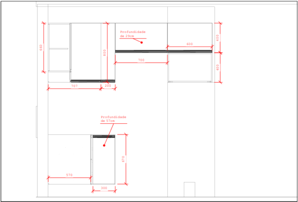 Cozinha Planejada A30 | 100% MDF: Conjunto de 13 Peças - Imagem 4
