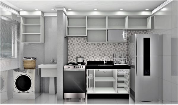 Cozinha Planejada A35 | 100% MDF: Conjunto de 10 Peças - Imagem 2
