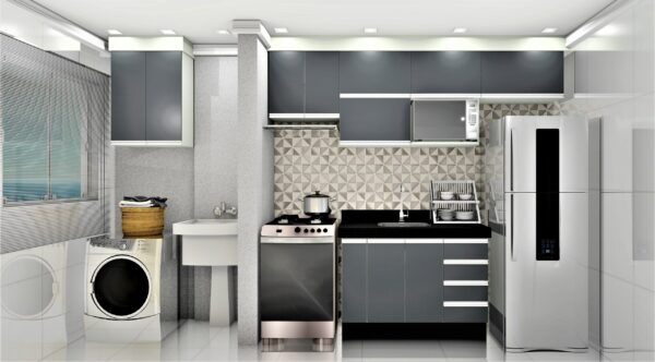 Cozinha Planejada A35 | 100% MDF: Conjunto de 10 Peças