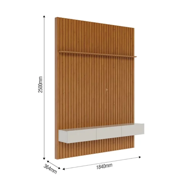 Home Prime Ripado Laminado 180 cm - Nature/Off-white - Imagem 5