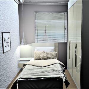 Guarda Roupa Solteiro 100% MDF Modulado A02 | 4 Portas de giro
