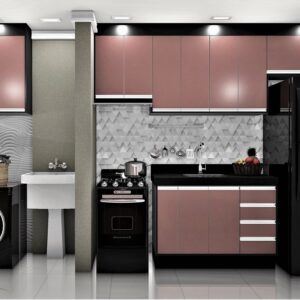 Cozinha Planejada A37 | 100% MDF: Conjunto de 15 Peças