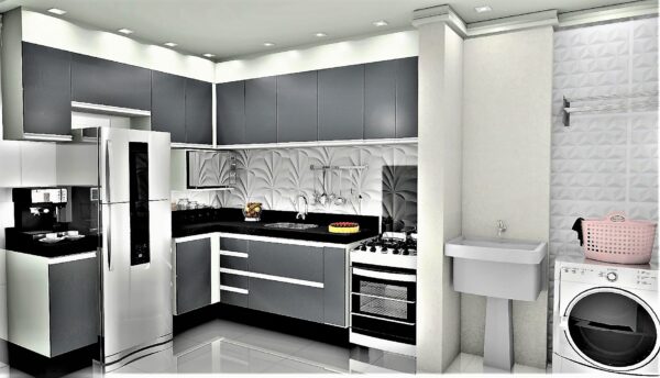Cozinha Planejada A32 | 100% MDF: Conjunto de 11 Peças