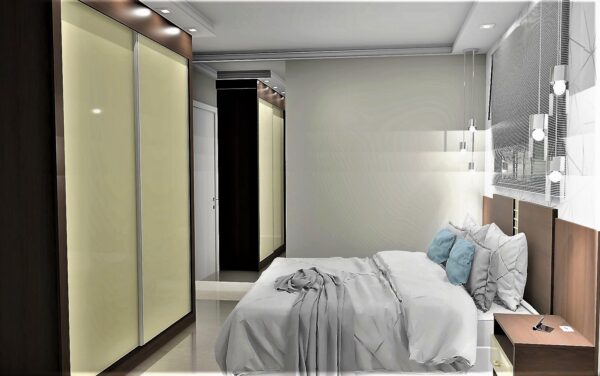 Guarda Roupa Casal 100% MDF Modulado A16 | 2 Portas de correr 3 gavetas - Imagem 5