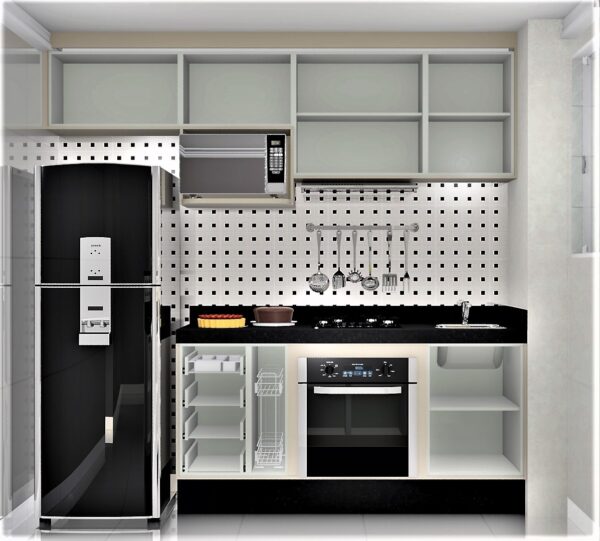 Cozinha Planejada A04 | 100% MDF: Conjunto de 11 Peças - Imagem 2