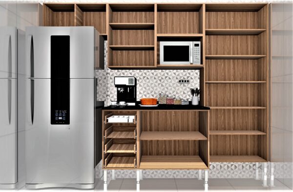 Cozinha Planejada A43 | 100% MDF: Conjunto de 7 Peças - Imagem 2