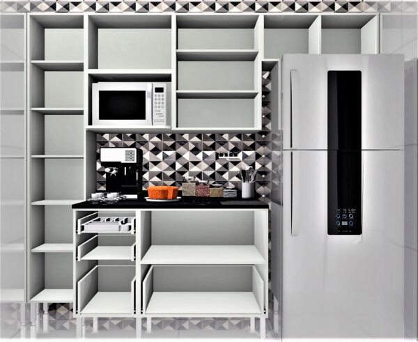 Cozinha Planejada A47 | 100% MDF: Conjunto de 7 Peças - Imagem 2
