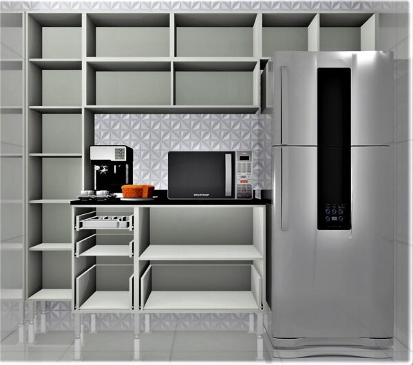 Cozinha Planejada A48 | 100% MDF: Conjunto de 7 Peças - Imagem 2