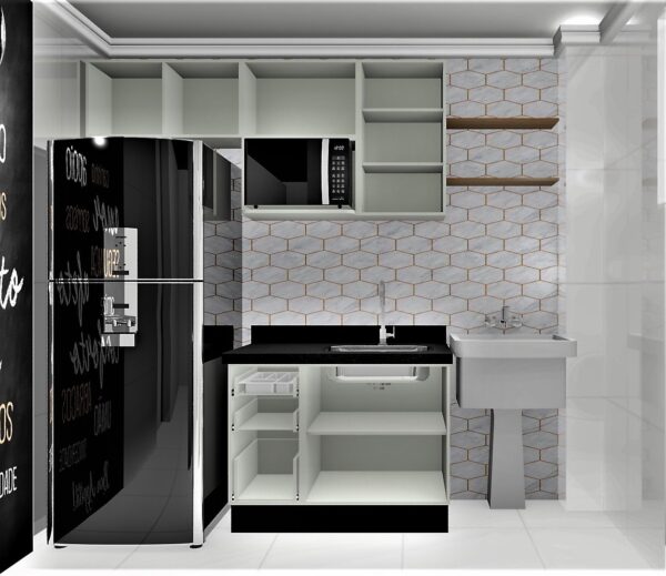 Cozinha Planejada A29 | 100% MDF: Conjunto de 7 Peças - Imagem 2