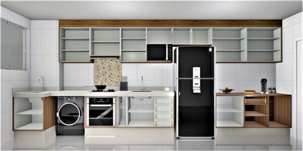 Cozinha Planejada A06 | 100% MDF: Conjunto de 16 Peças - Imagem 2