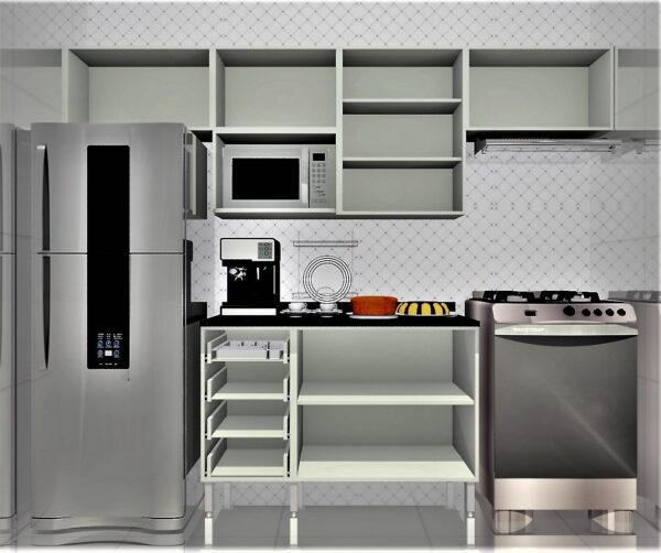 Cozinha Planejada A40 | 100% MDF: Conjunto de 7 Peças - Imagem 2