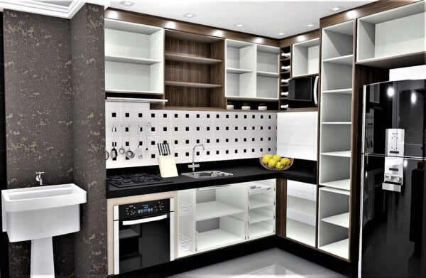 Cozinha Planejada A34 | 100% MDF: Conjunto de 15 Peças - Imagem 2