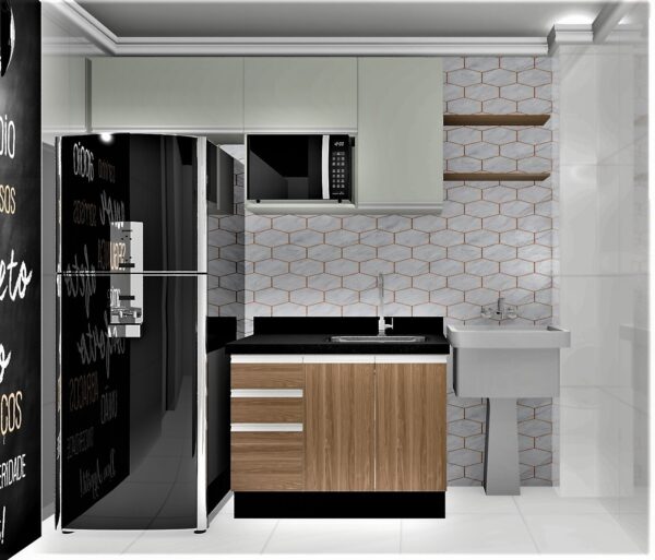 Cozinha Planejada A29 | 100% MDF: Conjunto de 7 Peças