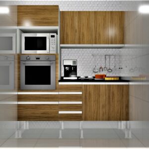Cozinha Planejada A41 | 100% MDF: Conjunto de 5 Peças
