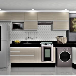 Cozinha Planejada A56 | 100% MDF: Conjunto de 13 Peças