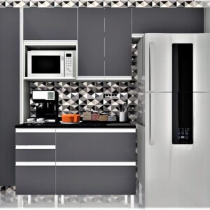 Cozinha Planejada A47 | 100% MDF: Conjunto de 7 Peças