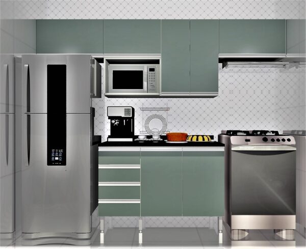Cozinha Planejada A40 | 100% MDF: Conjunto de 7 Peças