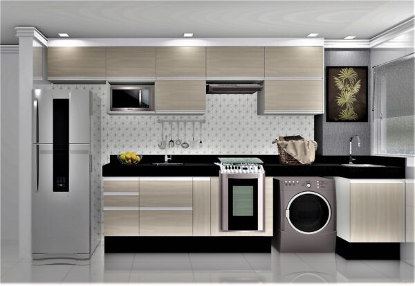 Cozinha Planejada A56 | 100% MDF: Conjunto de 13 Peças