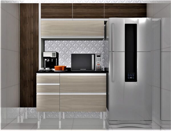 Cozinha Planejada A48 | 100% MDF: Conjunto de 7 Peças