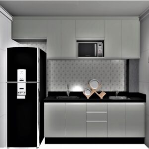 Cozinha Planejada A21 | 100% MDF: Conjunto de 8 Peças