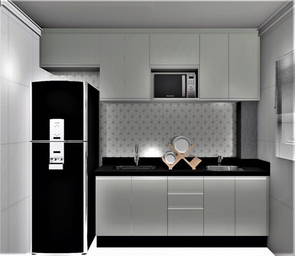 Cozinha Planejada A21 | 100% MDF: Conjunto de 8 Peças