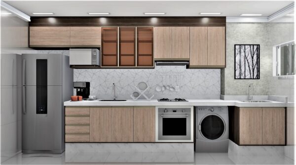 Cozinha Planejada A18 | 100% MDF: Conjunto de 12 Peças
