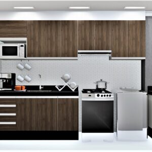 Cozinha Planejada A17 | 100% MDF: Conjunto de 11 Peças