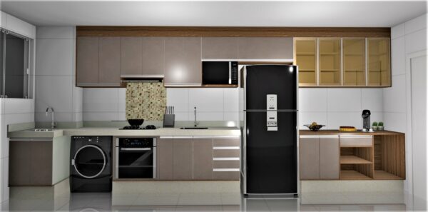 Cozinha Planejada A06 | 100% MDF: Conjunto de 16 Peças