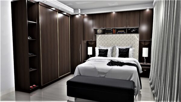 Guarda Roupa Casal 100% MDF Modulado A21 | 9 Portas 4 gavetas