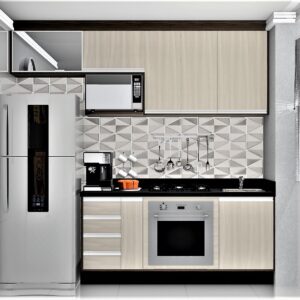 Cozinha Planejada A25 | 100% MDF: Conjunto de 9 Peças
