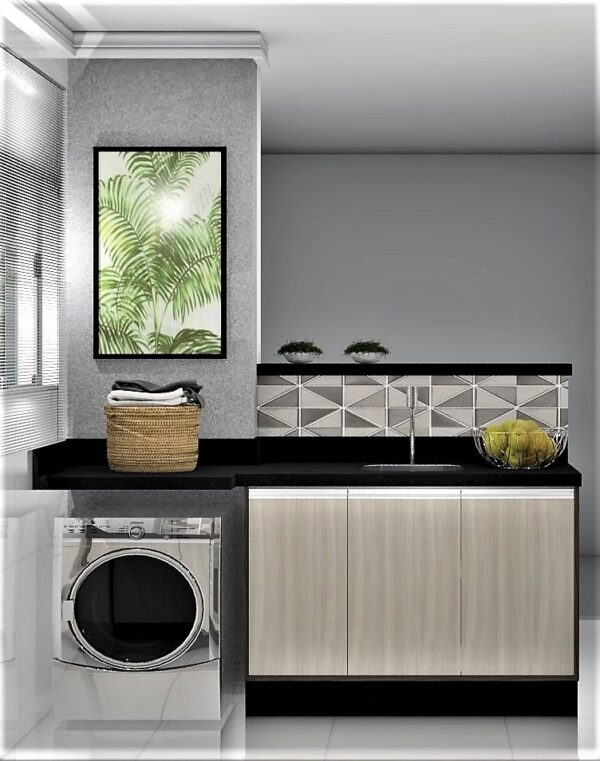 Cozinha Planejada A25 | 100% MDF: Conjunto de 9 Peças - Imagem 3
