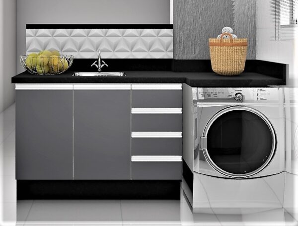 Cozinha Planejada A27 | 100% MDF: Conjunto de 9 Peças - Imagem 3