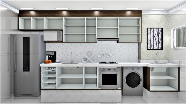 Cozinha Planejada A18 | 100% MDF: Conjunto de 12 Peças - Imagem 2